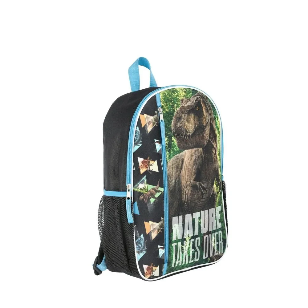 Universal Jurassic World 16in Backpack School Bag Black  11.5